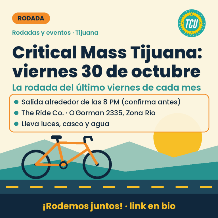 Critical Mass Tijuana: rodada del 30 de octubre (PRUEBA)